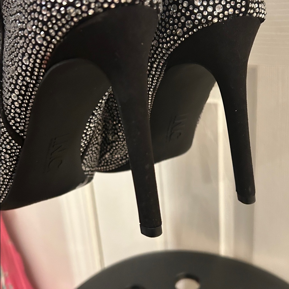 Tall Rhinestone Boots Size 12 - Picture 7 of 10